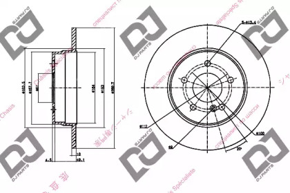 Тормозной диск DJ PARTS BD1138